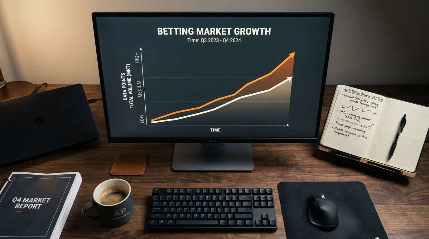 Crecimiento del mercado de apuestas NBA en vivo con graficos de datos